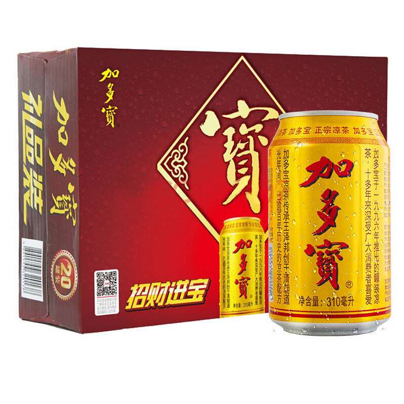 金罐加多宝凉茶罐装310ml*24罐整箱 凉茶饮料