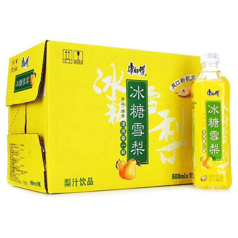 康师傅饮料 冰糖雪梨 500ml*15瓶 整箱