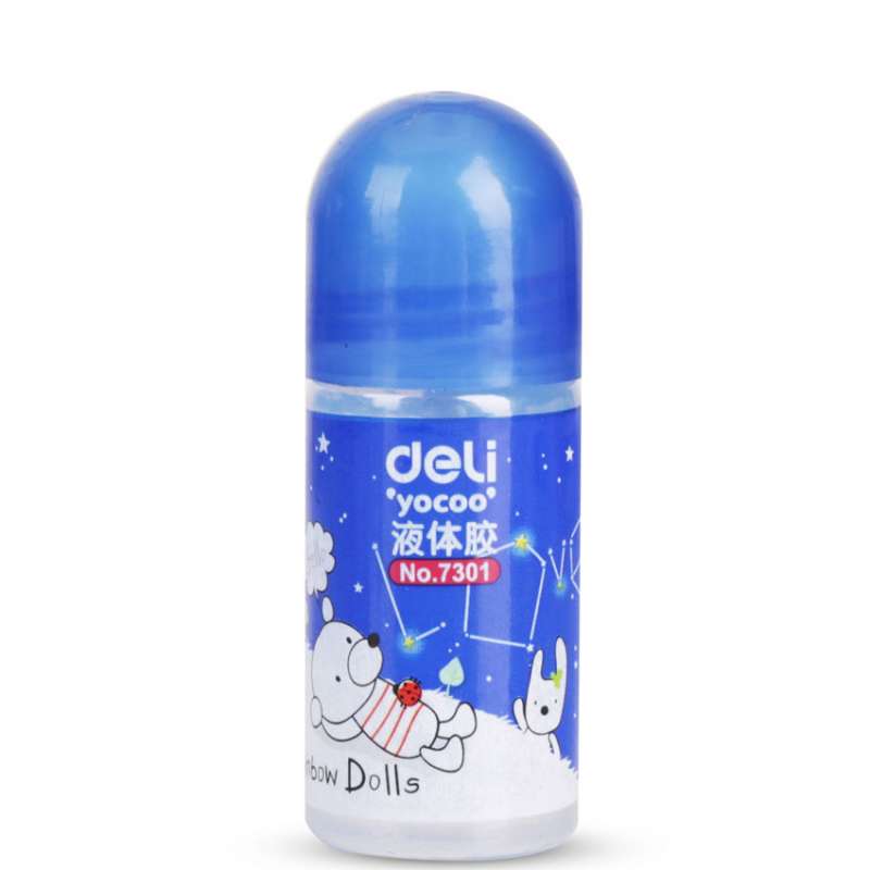 Deli/得力7301胶水 液体胶35ml 胶水 24支 迷你型胶水 颜色随机迷你小胶水