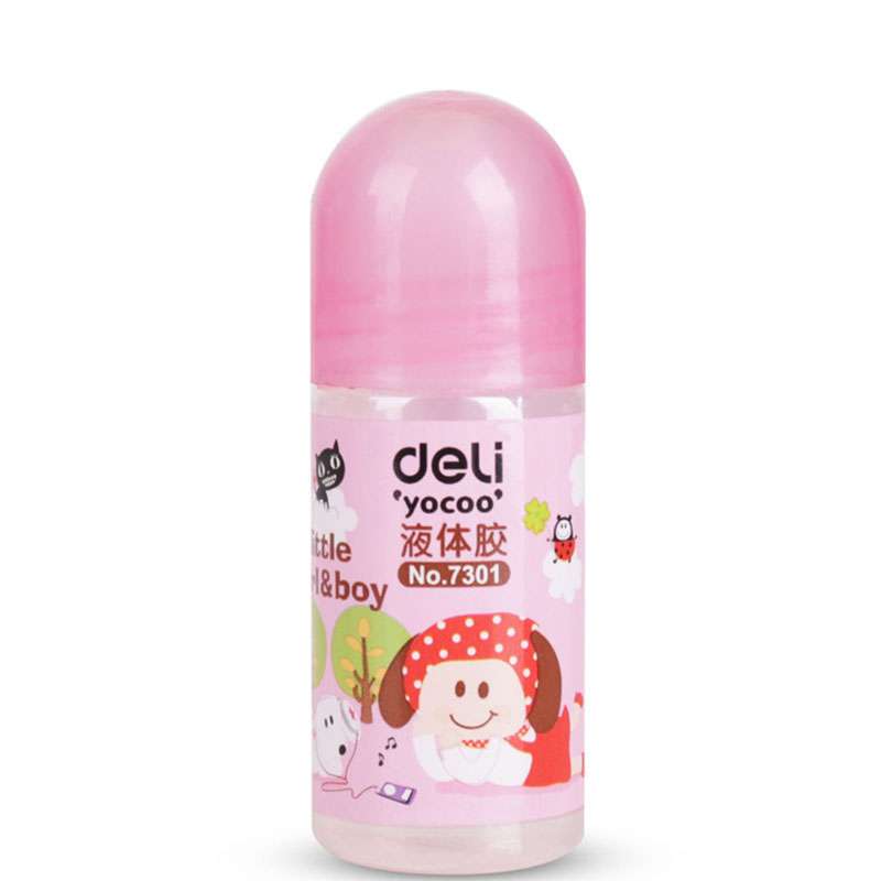 Deli/得力7301胶水 液体胶35ml 胶水 24支 迷你型胶水 颜色随机迷你小胶水