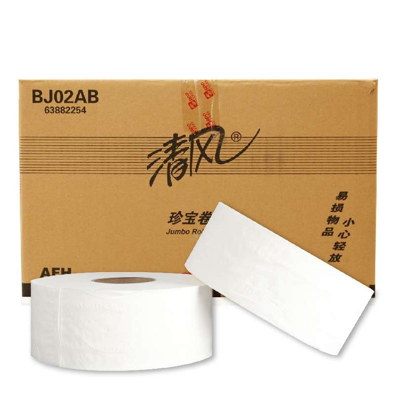 清风BJ02AB大盘纸/双层卫生纸珍宝大卷纸卷筒厕纸240米