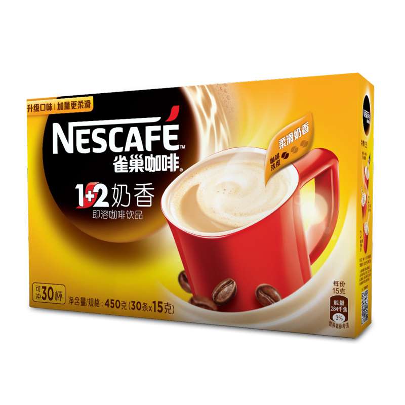 雀巢奶香咖啡30条3合1速溶咖啡粉1+2coffee