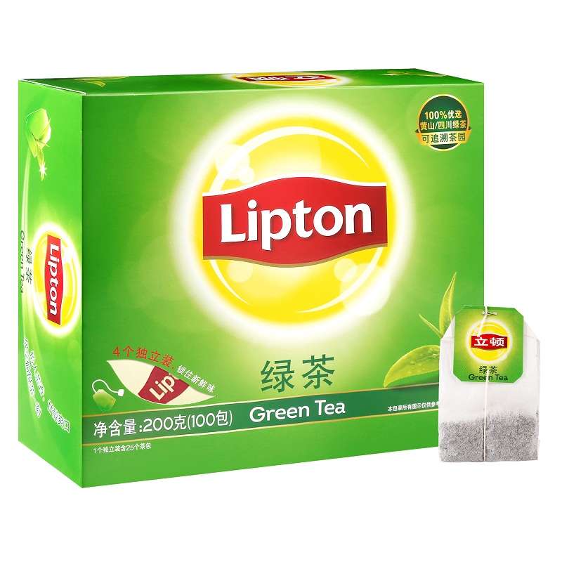 Lipton/立顿 绿茶S1精选绿茶 口味茶香醇厚00200g