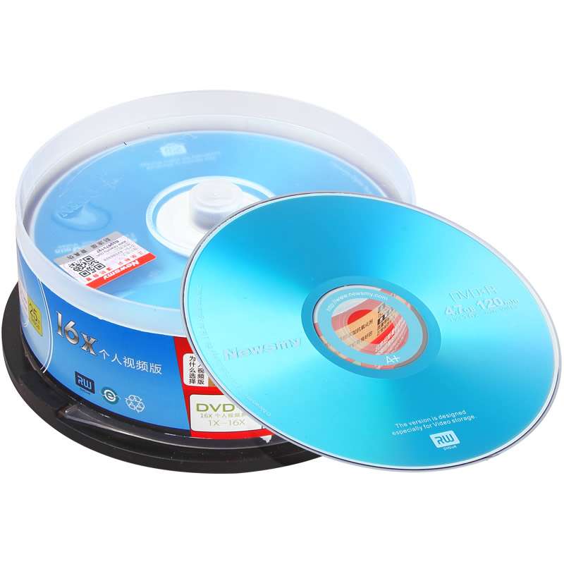 纽曼（Newsmy）DVD+R 16速 4.7G光盘 个人视频系列 桶装25片 刻录盘