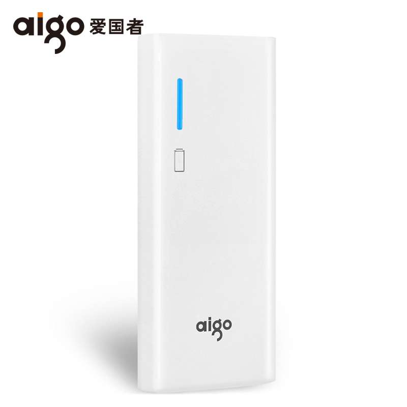 aigo/爱国者移动电源10000毫安 手机充电宝通用可爱超薄便携定制