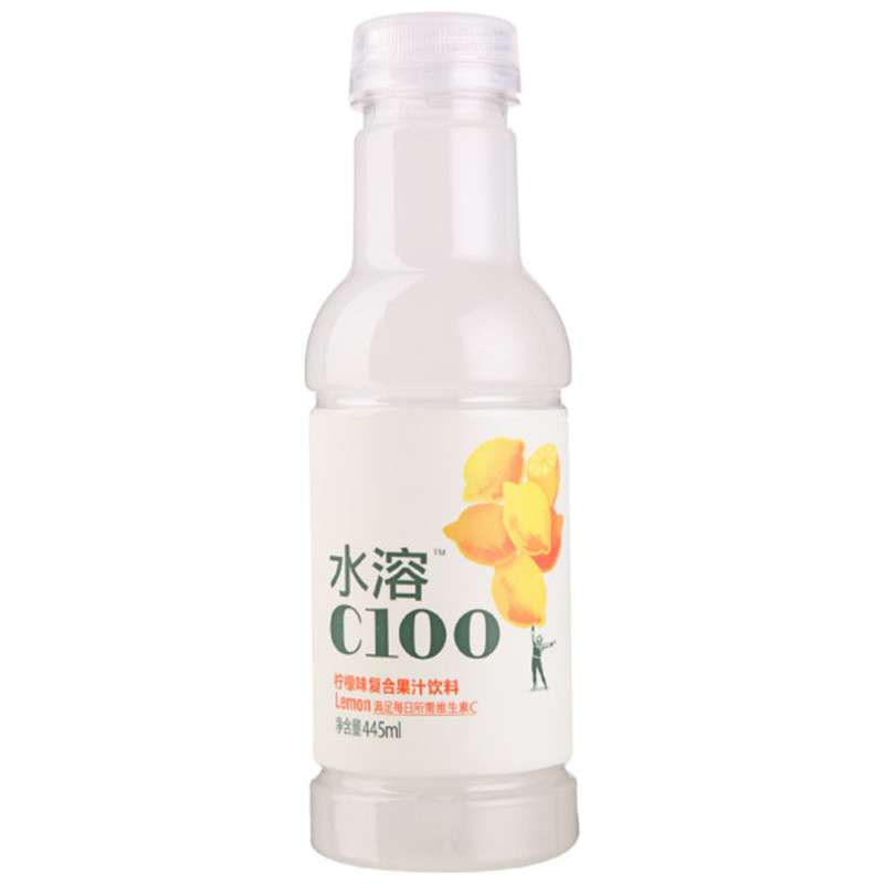 农夫山泉 水溶C100（柠檬）整箱装 445ml*15