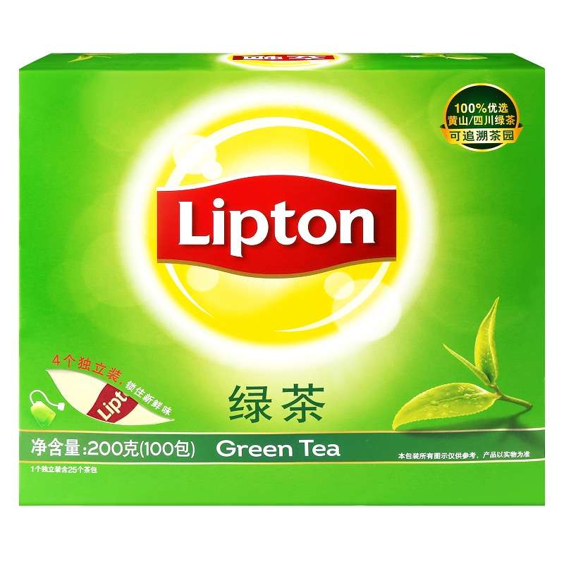 Lipton/立顿 绿茶S1精选绿茶 口味茶香醇厚00200g