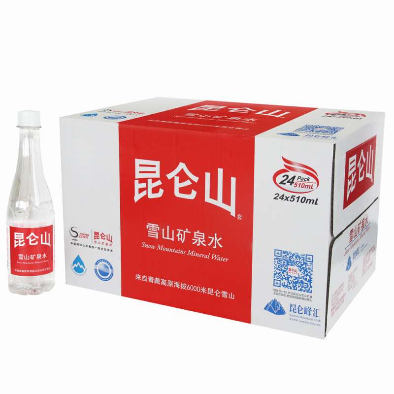 昆仑山 雪山矿泉水 510ml*24/箱