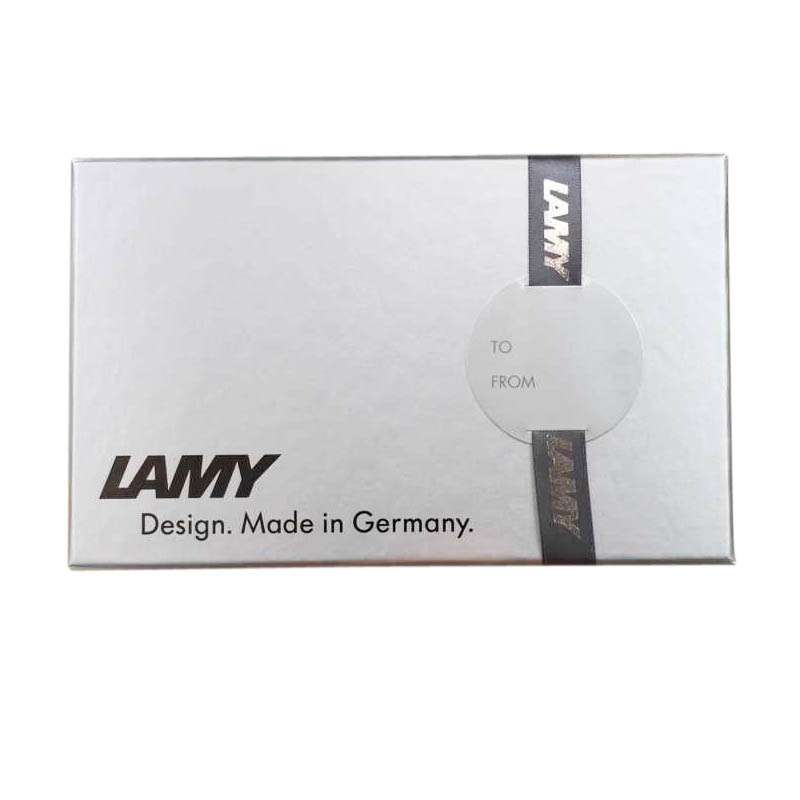 凌美（Lamy）墨水礼盒套装 狩猎者亮蓝色墨水笔钢笔 F尖