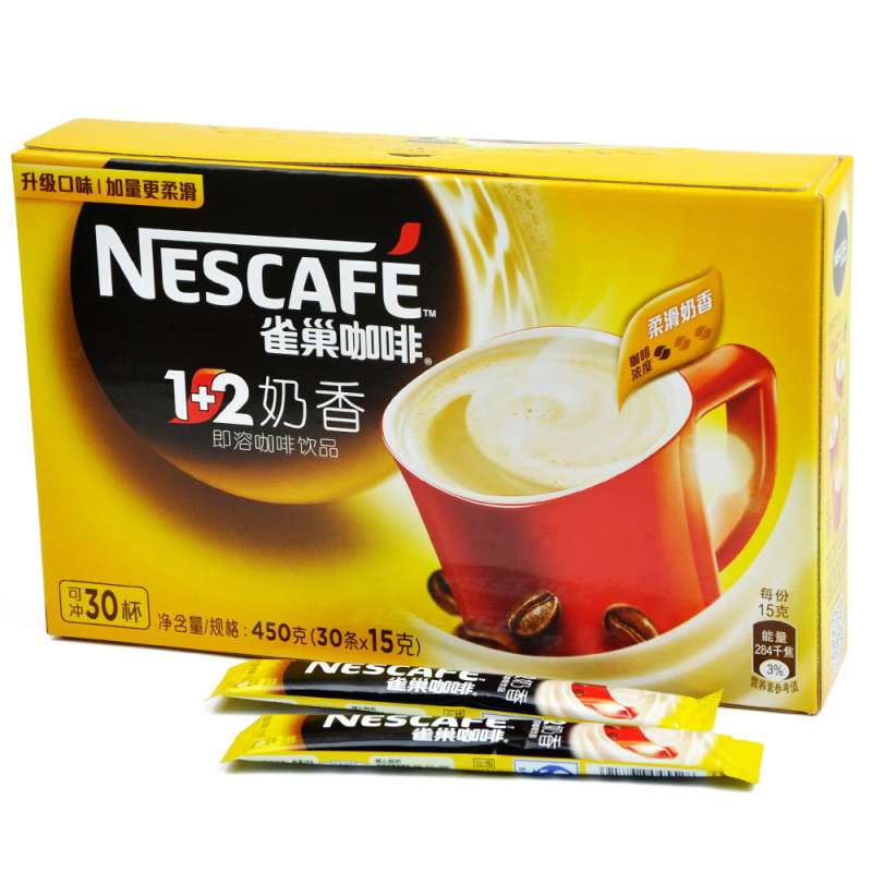 雀巢奶香咖啡30条3合1速溶咖啡粉1+2coffee