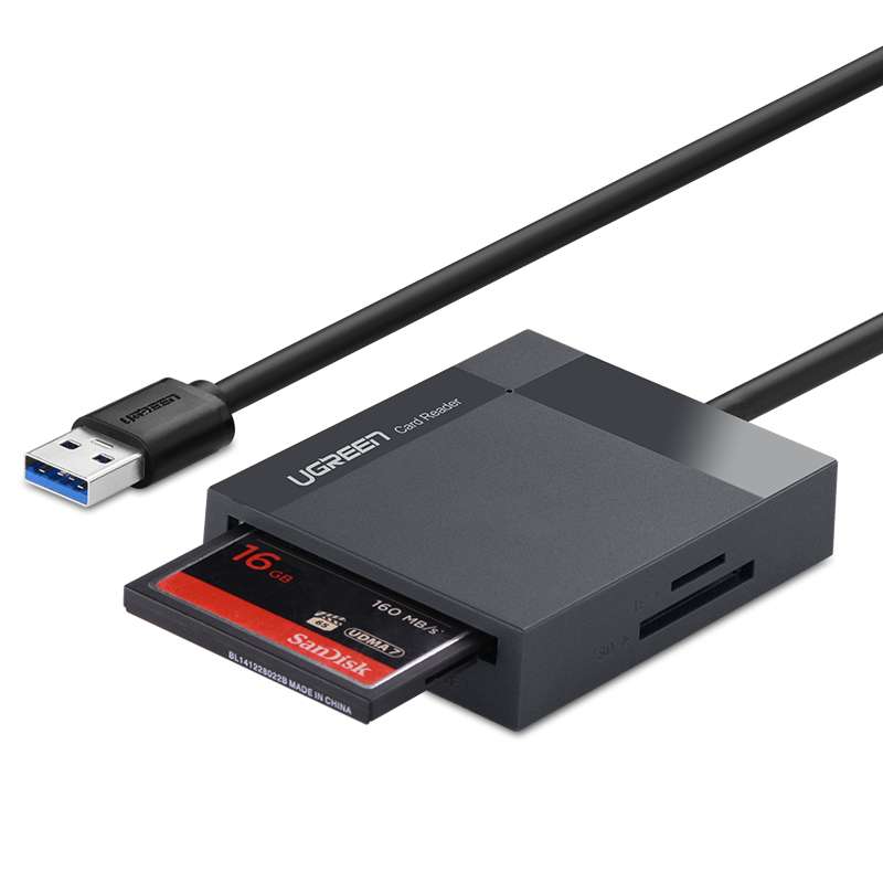 读卡器高速USB3.0四合一多功能相机SD tf CF MS卡 otg读卡器