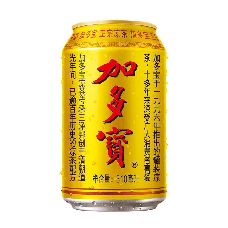 金罐加多宝凉茶罐装310ml*24罐整箱 凉茶饮料