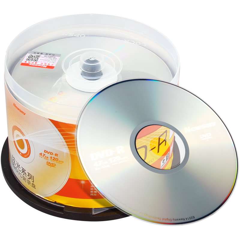 纽曼（Newsmy）DVD-R 16速 4.7G光盘 炫光系列 桶装50片 刻录盘